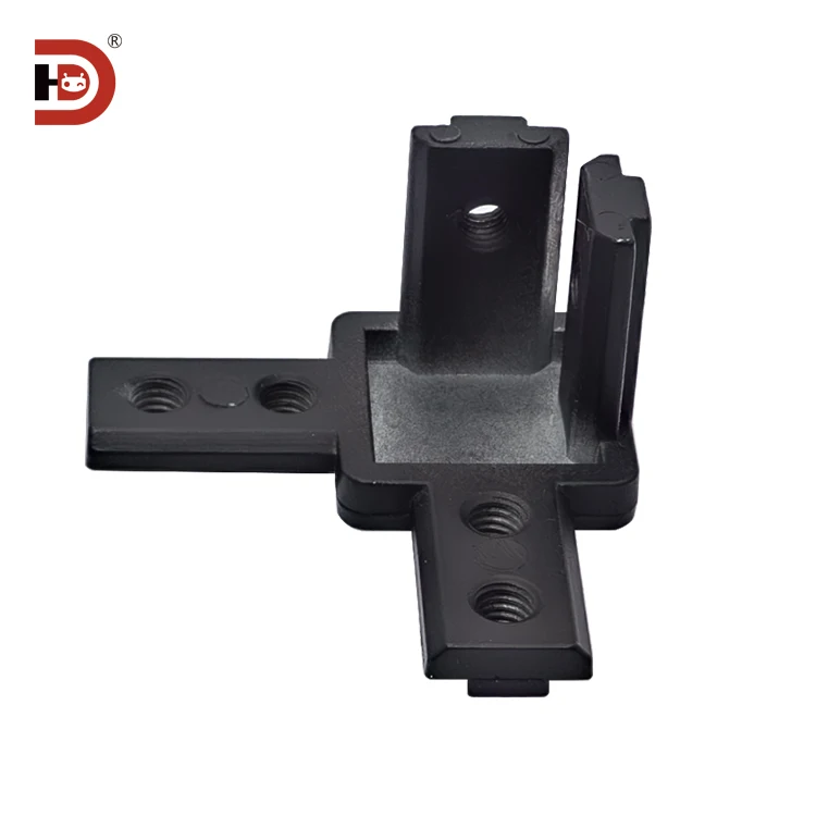 Three Way Connector 4040 Aluminum Profile Accessory L-shaped Right Angle Connector Hidden Bracket Cast Aluminum Fixing Seat factory
