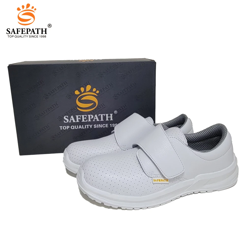 White Anti-slip Steel Toe Safety Shoes For Nurses Doctors, Oem