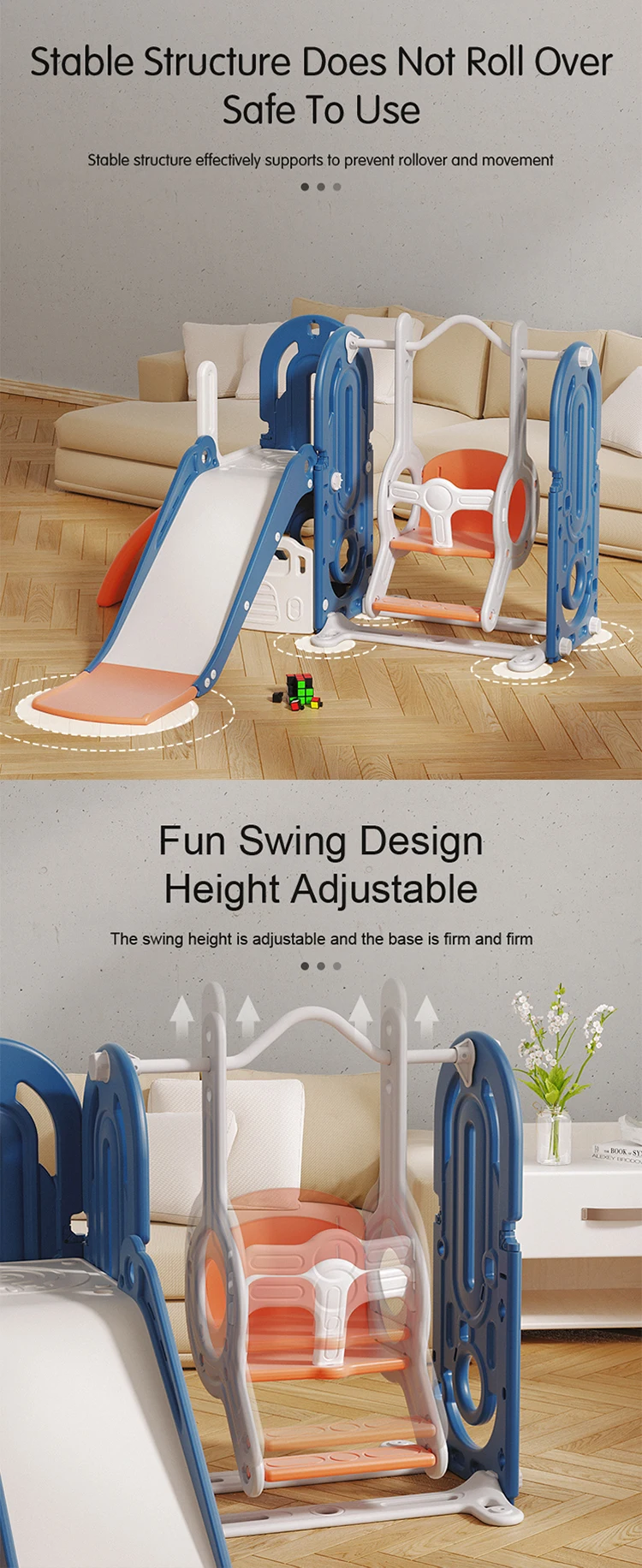 Portable Folding Baby Home Game Indoor Kids Plastic Climbing Playground ...