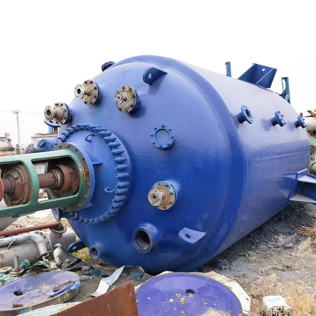 Enamel evil liquid reactor 10-ton vertical liquid reaction equipment
