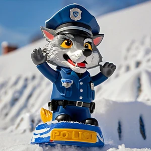 Shengye Toy Factory Custom 3D Silicone Resin Anime Cartoon Character Mold Soft PVC Blind Box Police Fox Action Figures Toys