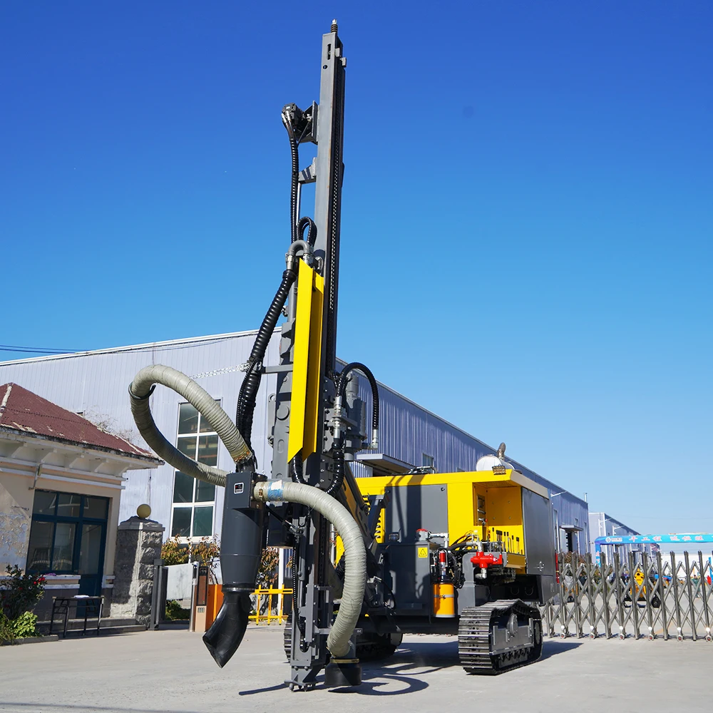 Crawler Mine Surface air Compressor Dth Drill Blast Rock Stone Hole Mine Drilling Rig Machine