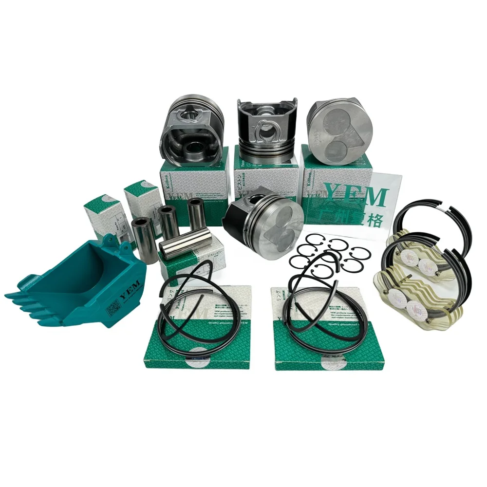 Piston Kit 3CE1 3FA1 3FE1 3KA1 Mahlae Piston for Isuzu Standard Size Engine Parts