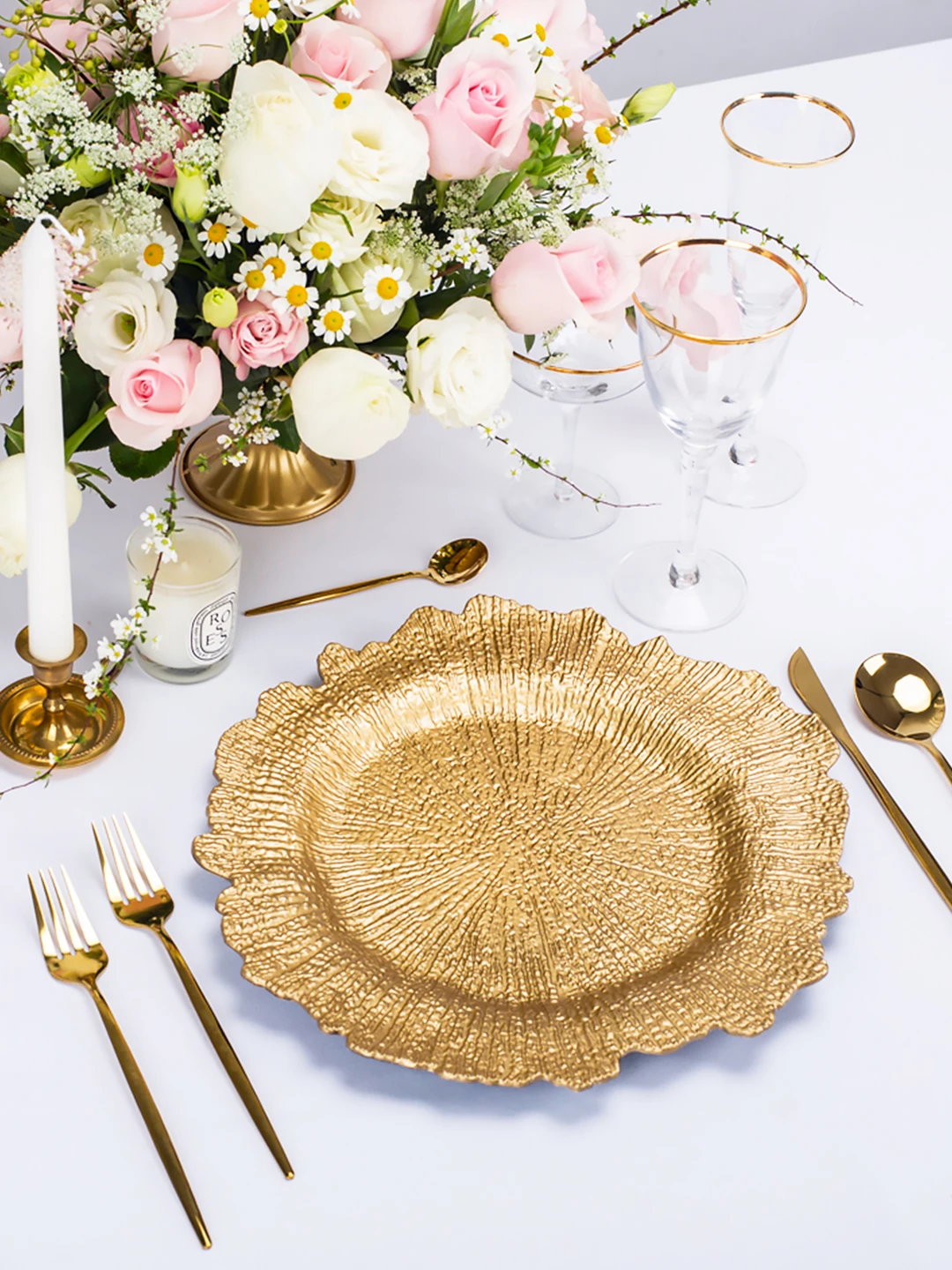 Gold Silver Charger Plates Hot Selling Bulk Wholesale Round Plastic Charger  Decoration Plate Brass For Wedding Party - Buy Decoration Charger  Plate,Wedding Charger Plate,Charger Plate Product on 
