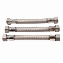 Stainless Steel Braided Pipe/Tube/Bellow 1/2" Thread Corrugated Flexible Metal Hose