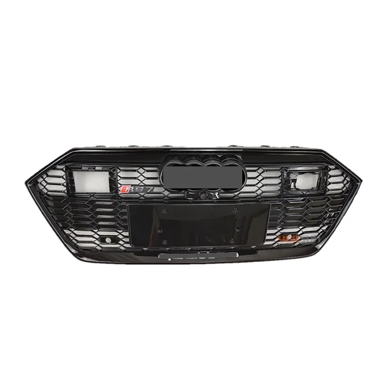 High Quality RS7 Type Front Grille with ACC for Audi A7 S7 Change to C8 RS7 Bumper Grille 2019 2020