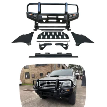 YBJ car accessories Slap-Up 4wd Steel Front Bumper Bull Bar set For Hilux Vigo 2012-2015 17th Generation Iron bull bar