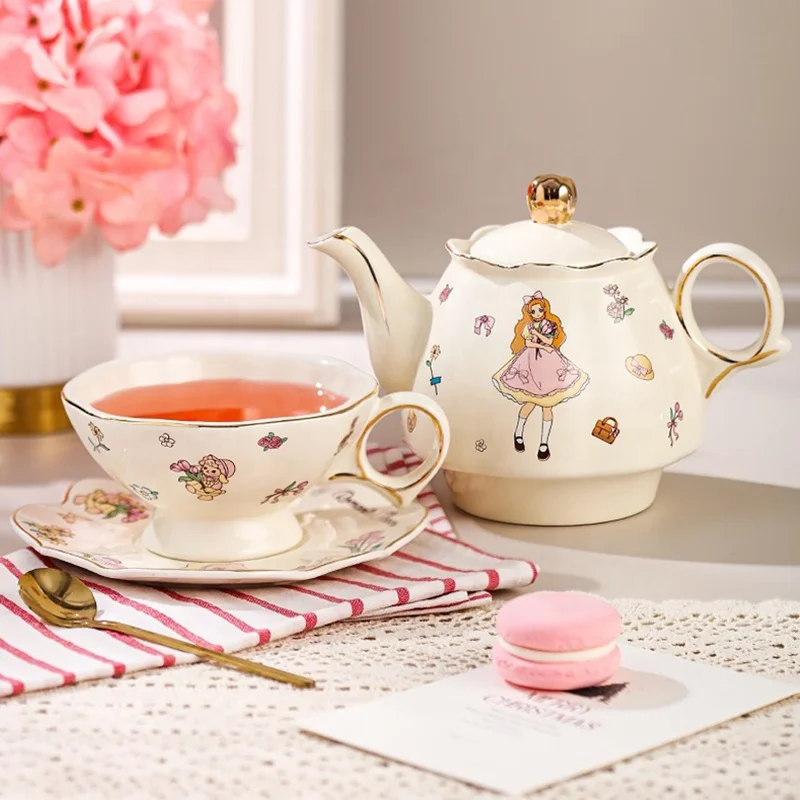 【定価 26400円】to alice トゥアリス ラブリーラビット 3点セット 2024 Tea for One Set - Porcelain Cup & Saucer with Gold Rims