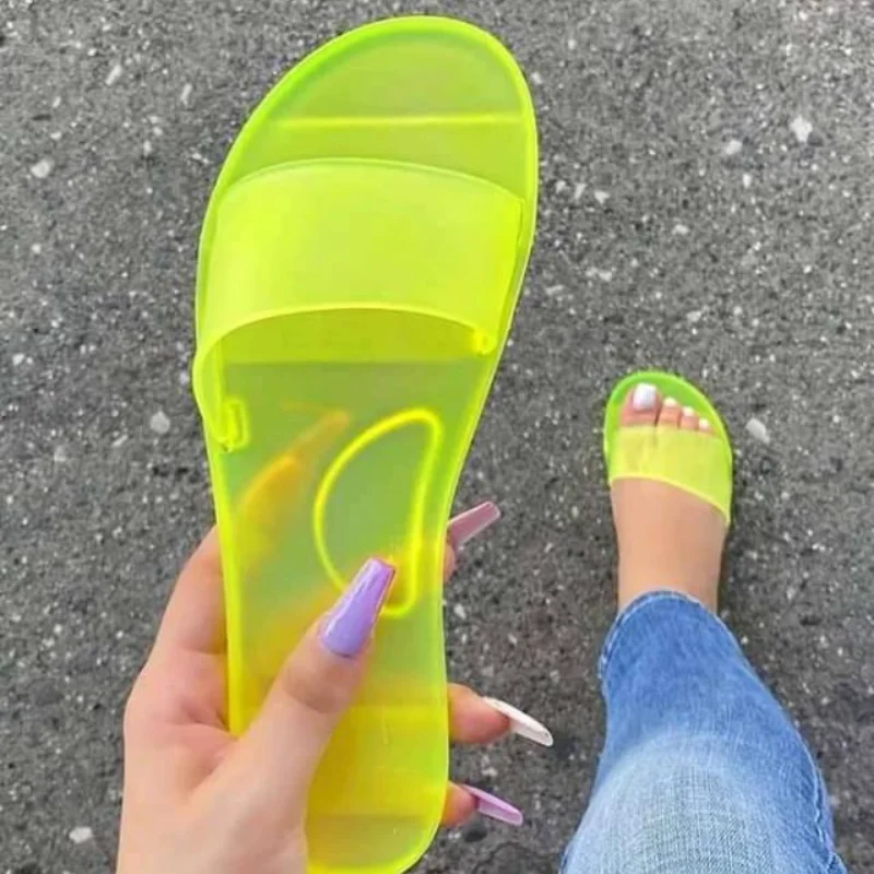 Amazon.com: Sandalias de verano, sandalias de gelatina transparentes,  sandalias de cristal, zapatillas de baño, sandalias de plástico : Ropa,  Zapatos y Joyería