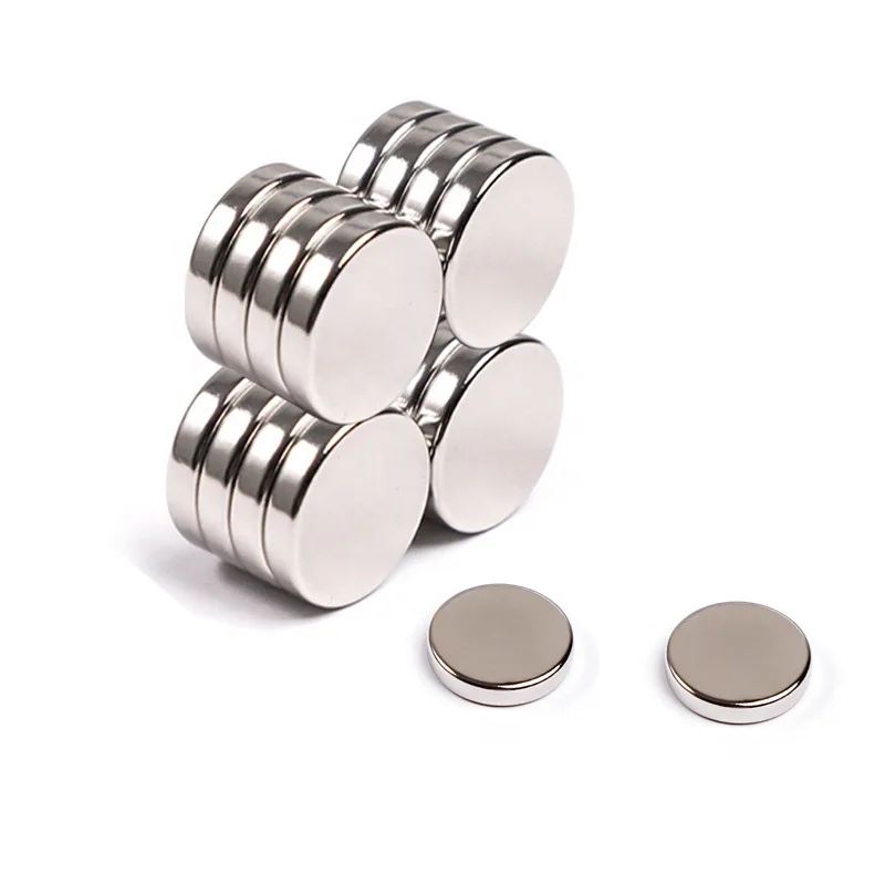 Super Strong D10mm D15mm D20mm N35-N52 Disc Round Neodymium Magnet