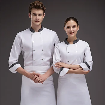 Chef overalls Chef uniforms, long-sleeved autumn and winter