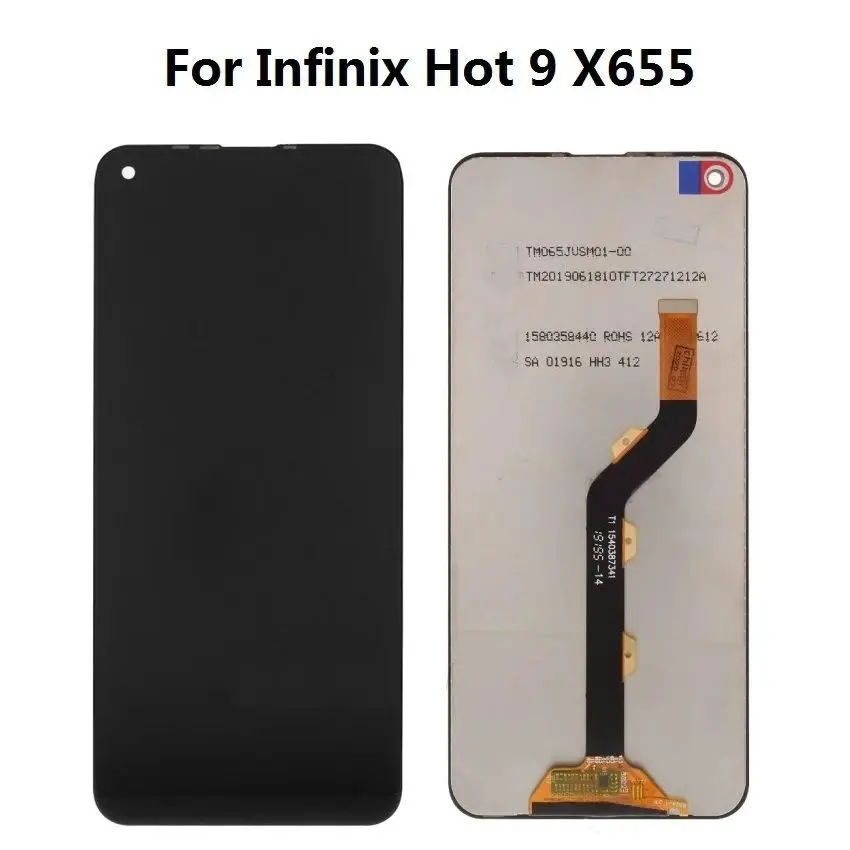 China Factory Mobile Phone LCD pantallas de celulares Touch and LCD Screen For Infinix X655 Hot9 Pro Hot9 LCD touch screen