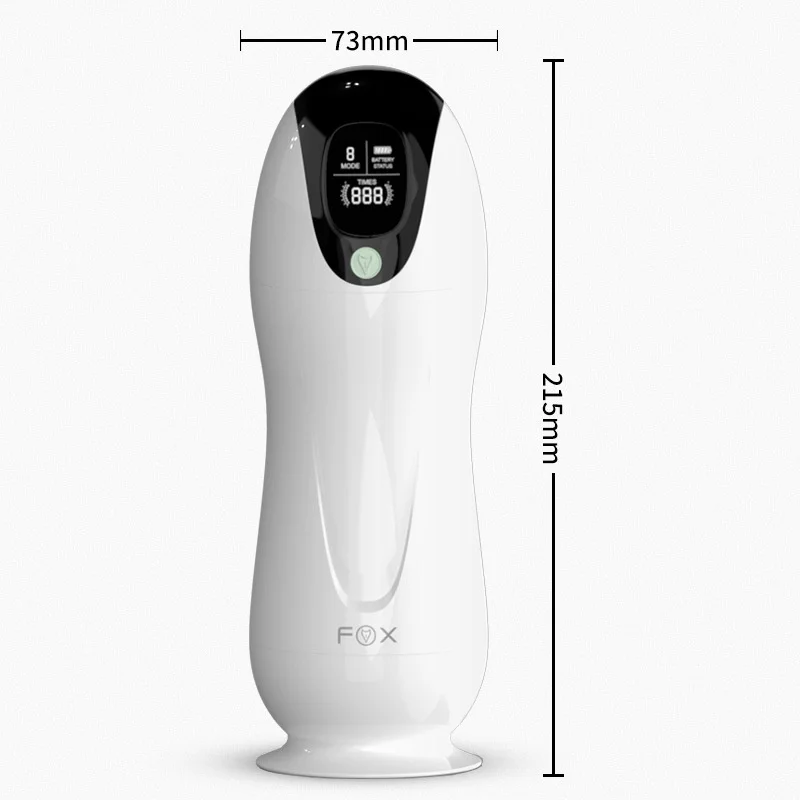 Digital Display 8-Frequency Vibrating Dildo Double Realistic Channel Male Penis Delayed Ejaculation Masturbation Cup for Men