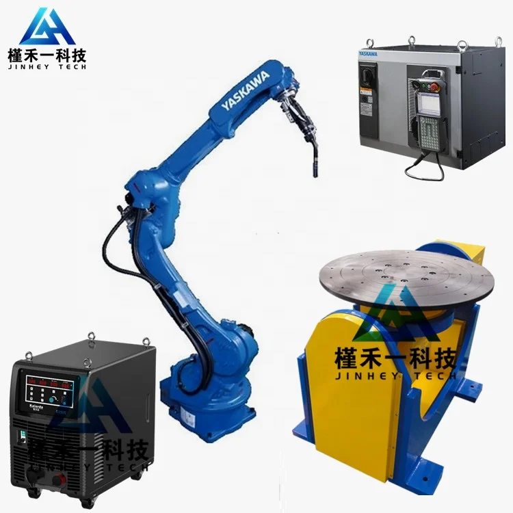 Chinese Automatic Welding Pipe Flange Welding Rotating Table Platform 300kg  Welding Positioner for KUKA, YASKAWA, FANUC Robot