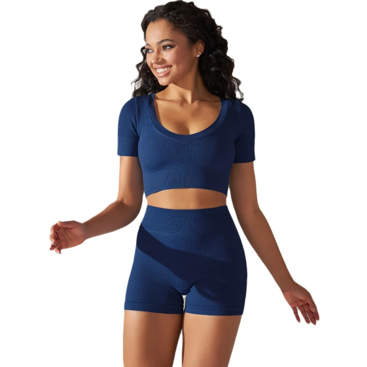 Custom High Quality Fitness And Sport Set Women Seamless Gym Clothes