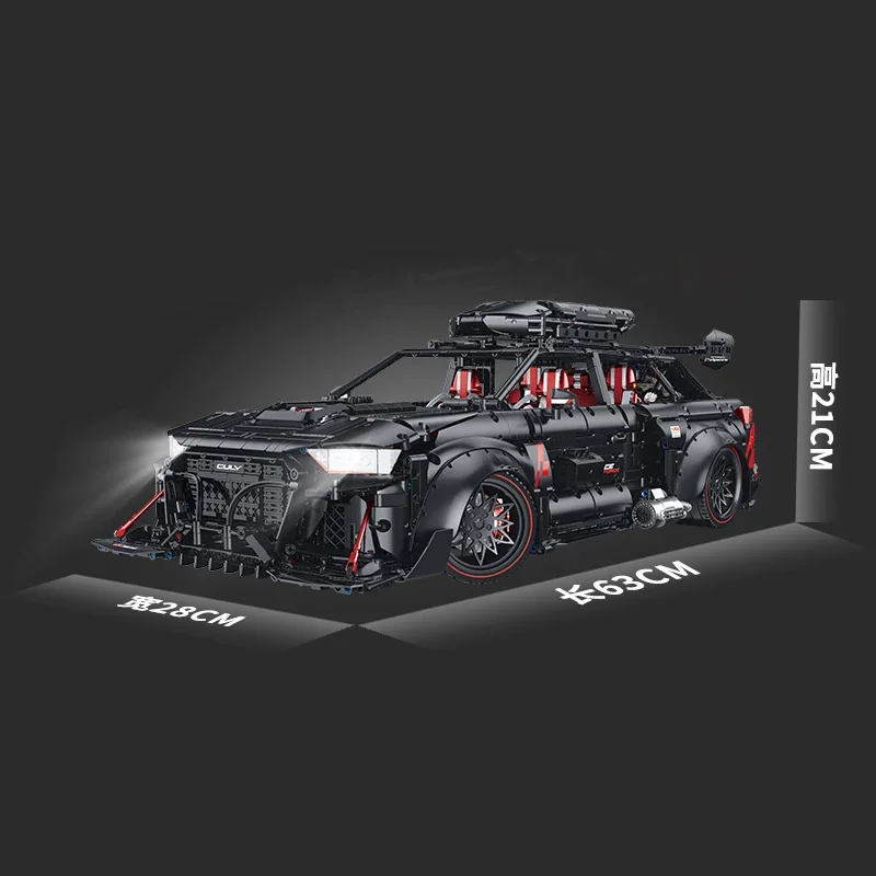 Guly 10645 MOC 1:8 Remote Control Sports Car RS6 Model Toy