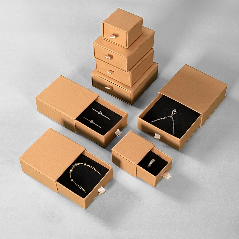5x5 Wholesale Cardboard Jewelry Box Gift Jewellery Boxes Bracelet Necklace  Earring Ring Package Box for Jewellery