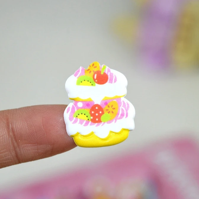 Custom Design 3D Donut Shaped Puffy Stickers for Girl Eco Friendly Cute Cartoon Bubble Sticker