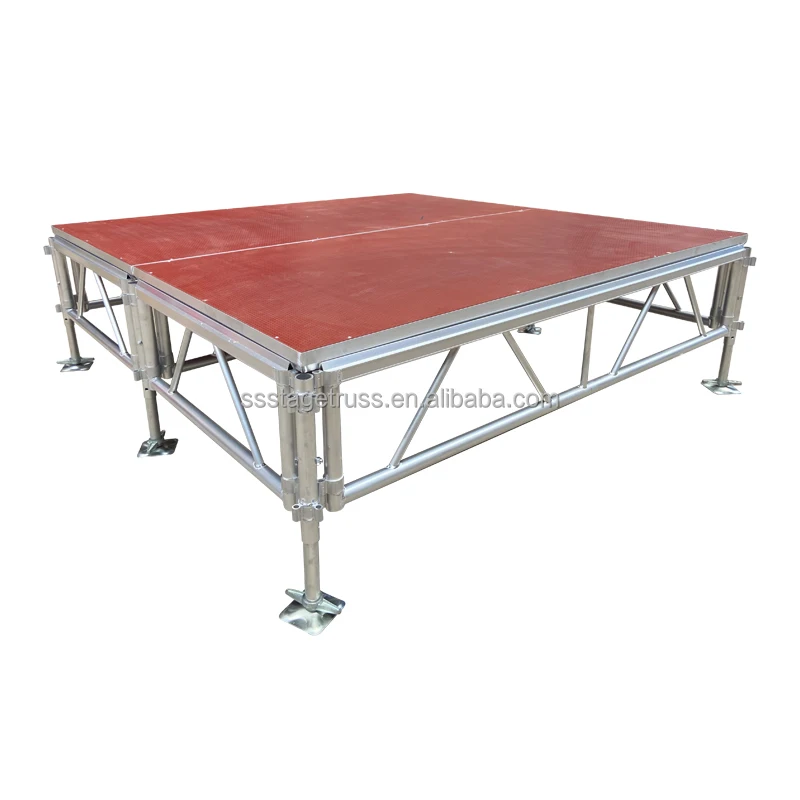Aluminum Alloy Stage Concert Catwalk Show Assembly Stage Platform 18mm Plywood  850kg/㎡ Custom Color