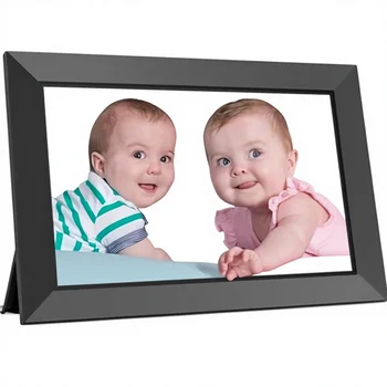 FRAMEO Digital Photo Frame 10.1 Inch Plastic Frame WiFi 32GB IPS HD Touch Screen 1280x800 Auto-Rotation Micro SD Support Instant detail image