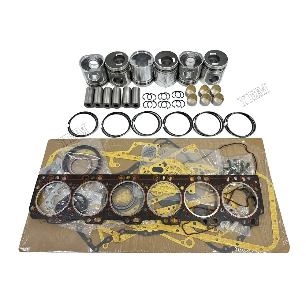 Engine Rebuild Kit With Piston Ring Cylinder Gaskets Fit for 6CT Engine Parts 6