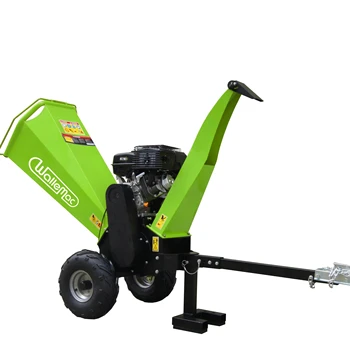 Wallemac WCP15A EPA certificated 15HP 420cc Gas Powered Engine Commercial Chipper, 4.7" Max Wood Diameter, Movable Petrol Power