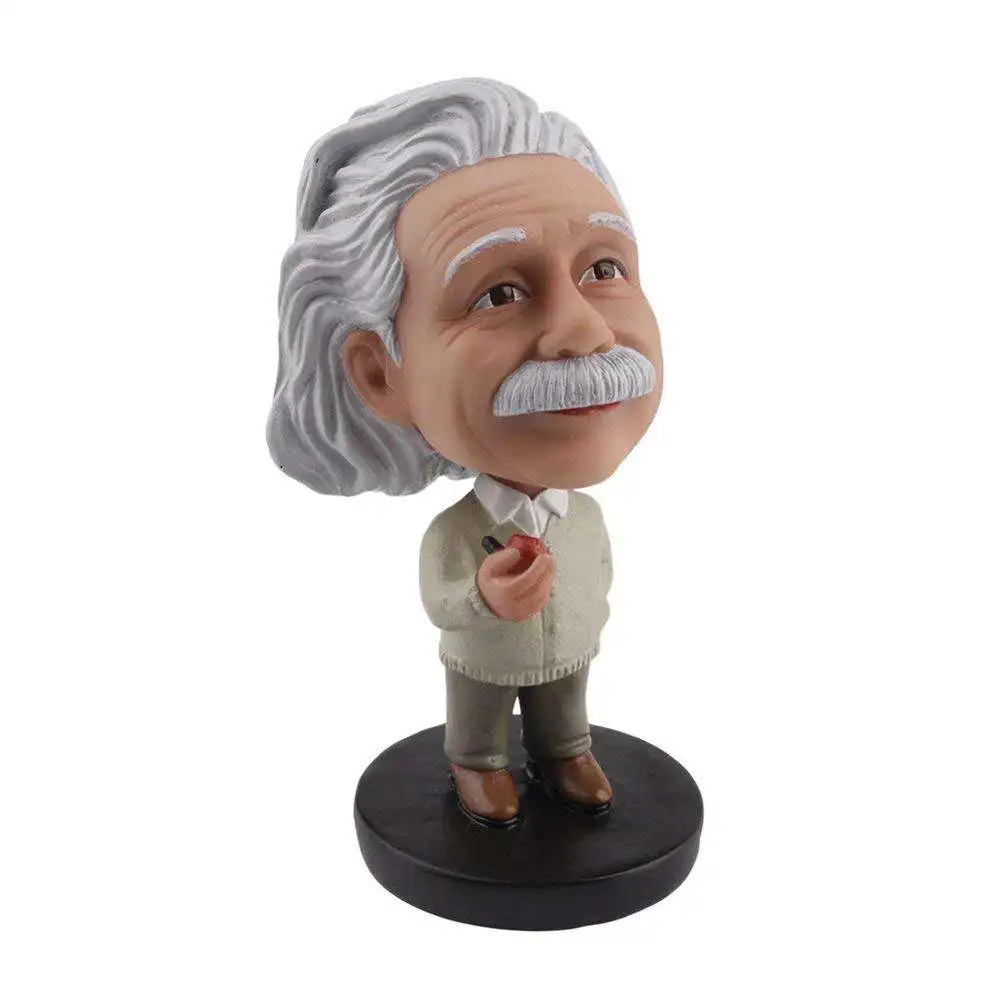 Custom Polyresin Albert Einstein Dashboard Bobble Head Marvel Doll Toy
