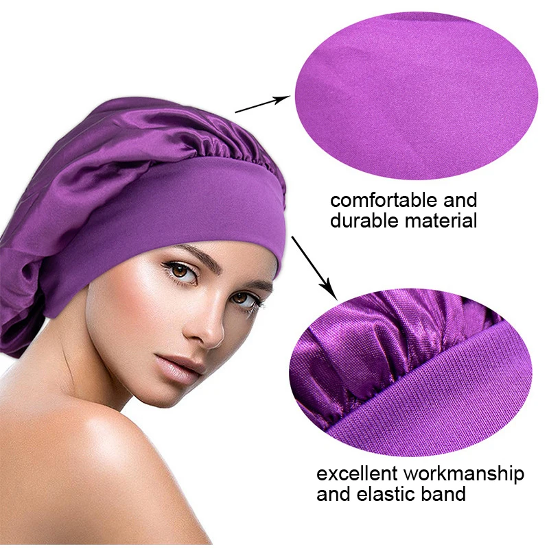 Low Moq Custom Adjustable Fashion Double Layer Satin Silk Large Women