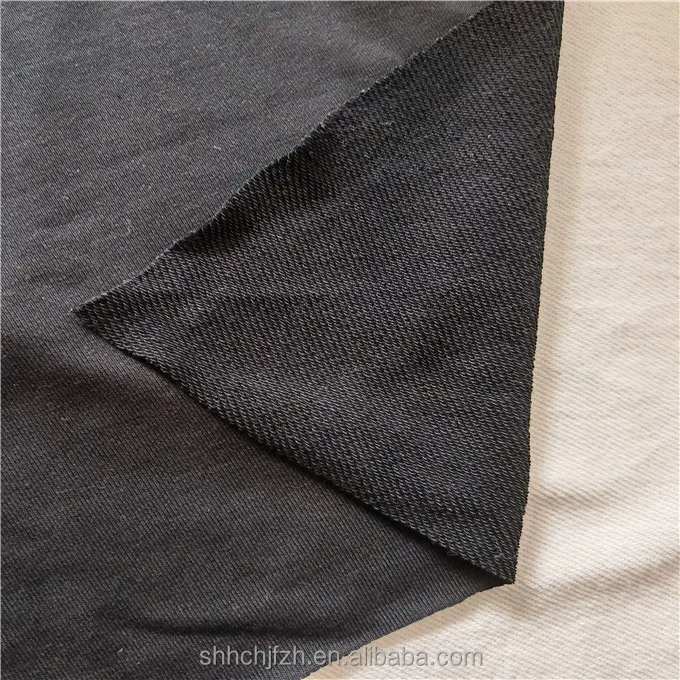 300gsm Cvc French Terry Fabric 300gsm 3-thread Twill Terry 60%cotton 40 ...