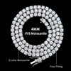 Moissanite D VVS da 4 mm
