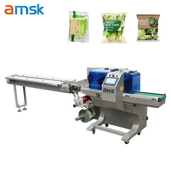 BG-450 Automatic Pillow Pack Candy Roll and Frozen Foods Sachet Wrapping Machine Plastic Sealing Pizza and Candy Bar Packaging