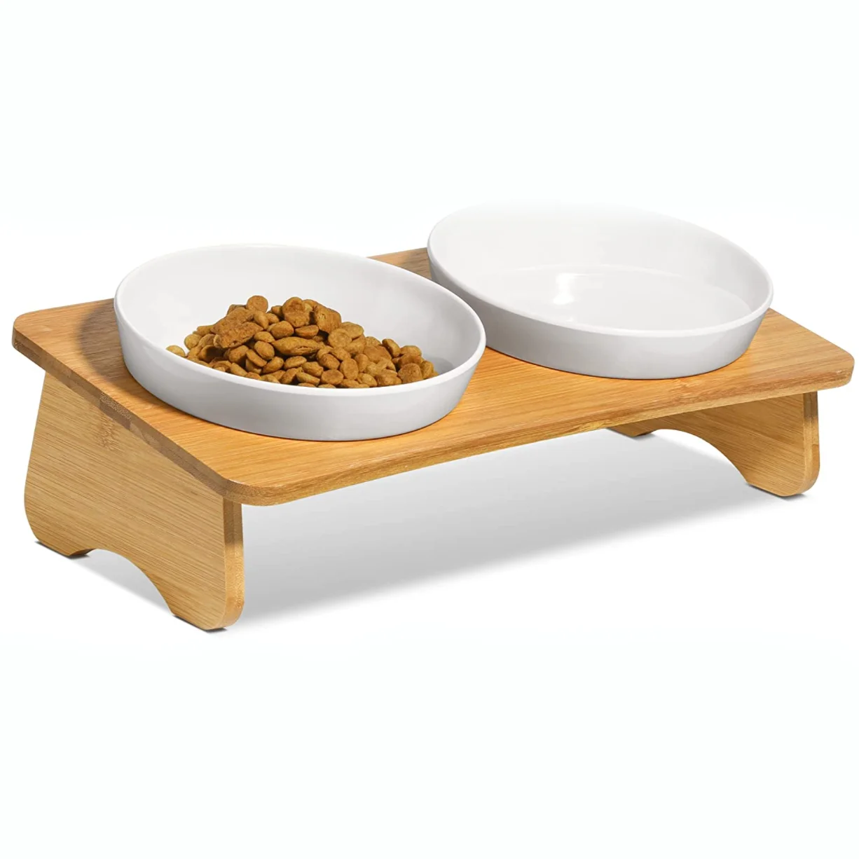 cat eating tray