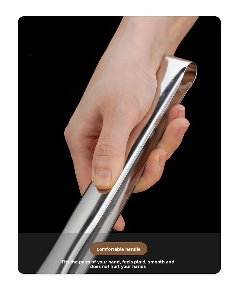 product commercial grade multi purpose food serving steaks clips thickened 304 stainless steel bbq grill tongs for restaurant buffet-6