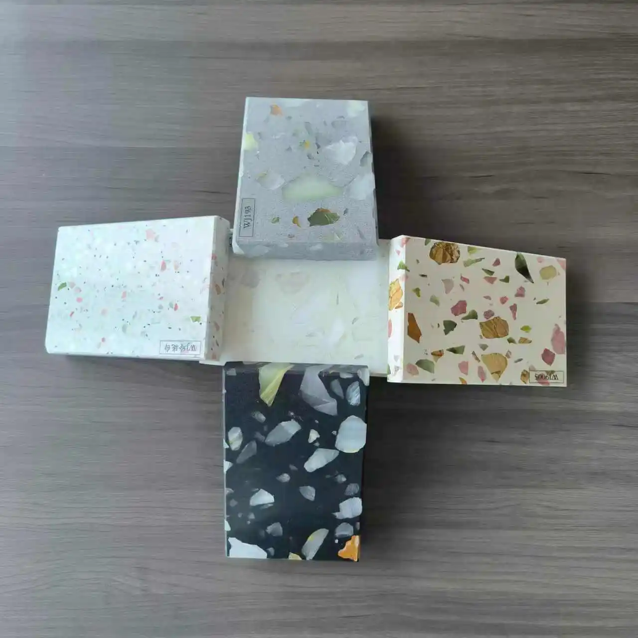 Modern Style Home Use Terrazzo Natural Stone Tiles Scratch and Heat Resistant for Stone Floors Slabs Made of Artificial Stone