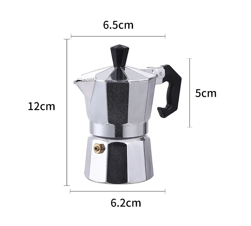 Eco Friendly Aluminium Espresso Moka Pot Espresso Cup Coffee Maker