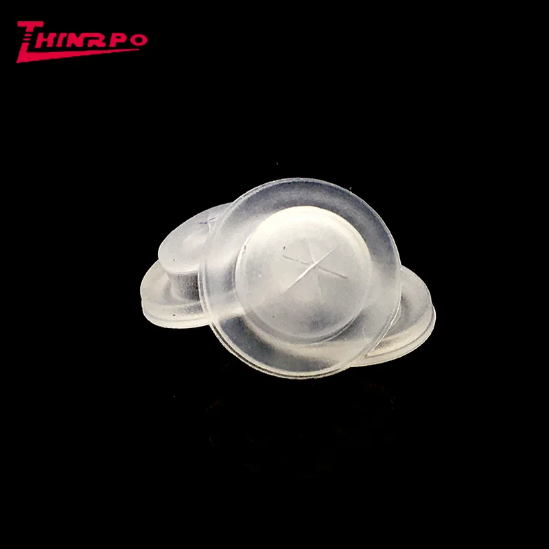 China Molded Flow Control Silicone Dispensing Valve Liquid Silicone Cross Slit Cutting Valve for Travel Sauce Drink Bottles Caps