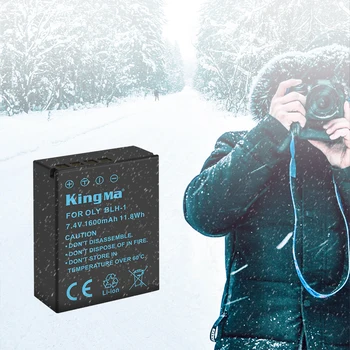 KingMa 1600mAh BLH-1 Reliable Rechargeable BLH1 Battery Packs and LCD Charger Kit for Olympus detail image