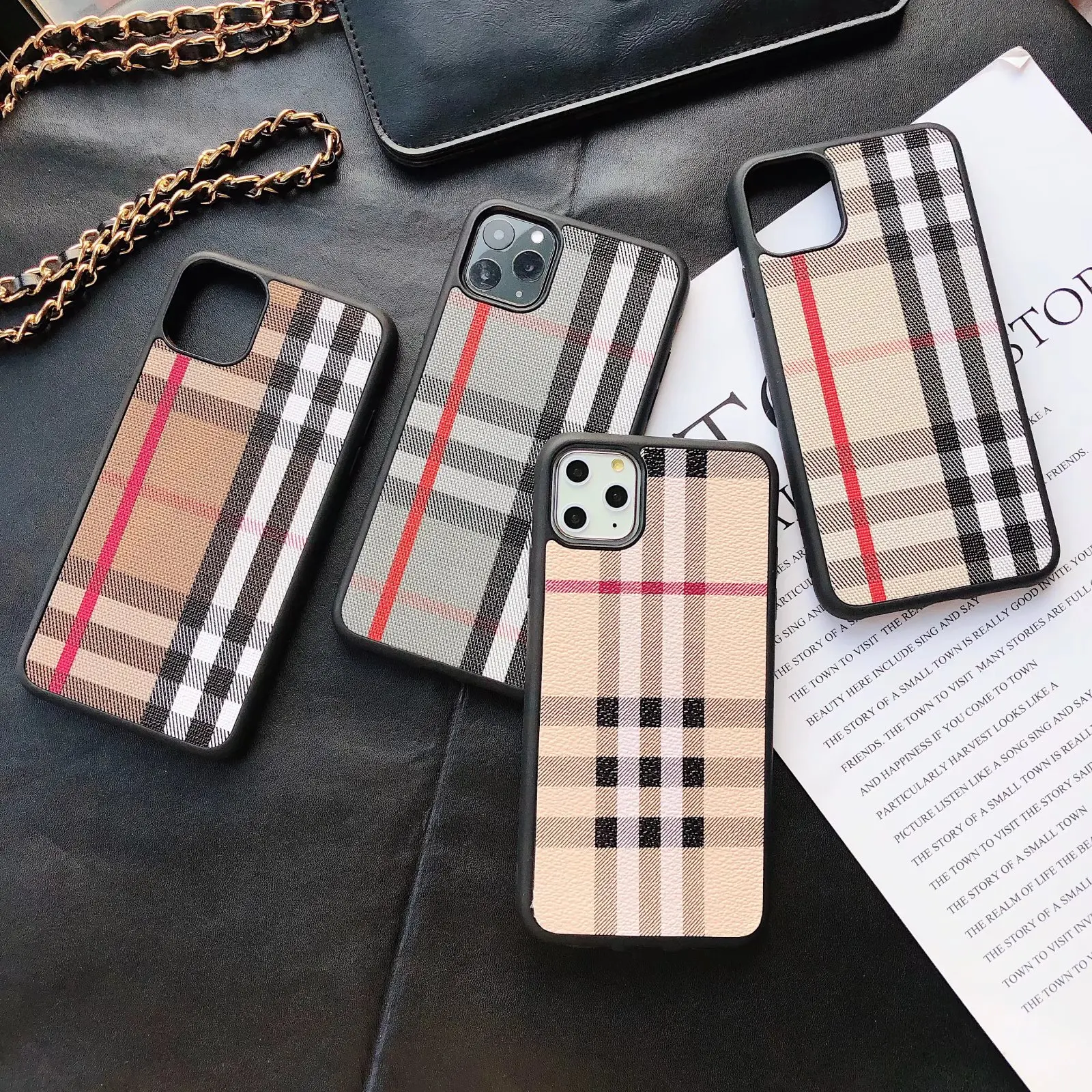 Buy Luxury Phone Case For Iphone 15 14 13 12 11 Promax Designer Phone Cover  For Apple Xr Xs Max 8 Plus Pu Leather Phone Bags Product on