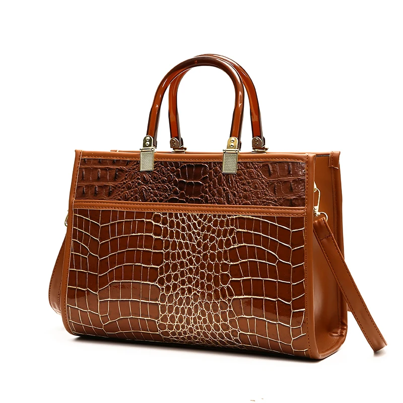 00’s archive snake 蛇柄 leather hand bag 茶 Italian Leather Snake Pattern Hand Bag – meant-for-both