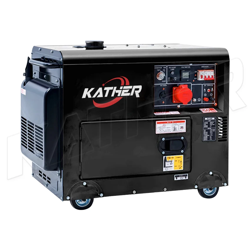 three phase portable soundproof diesel generators 10kva alternator genset-4