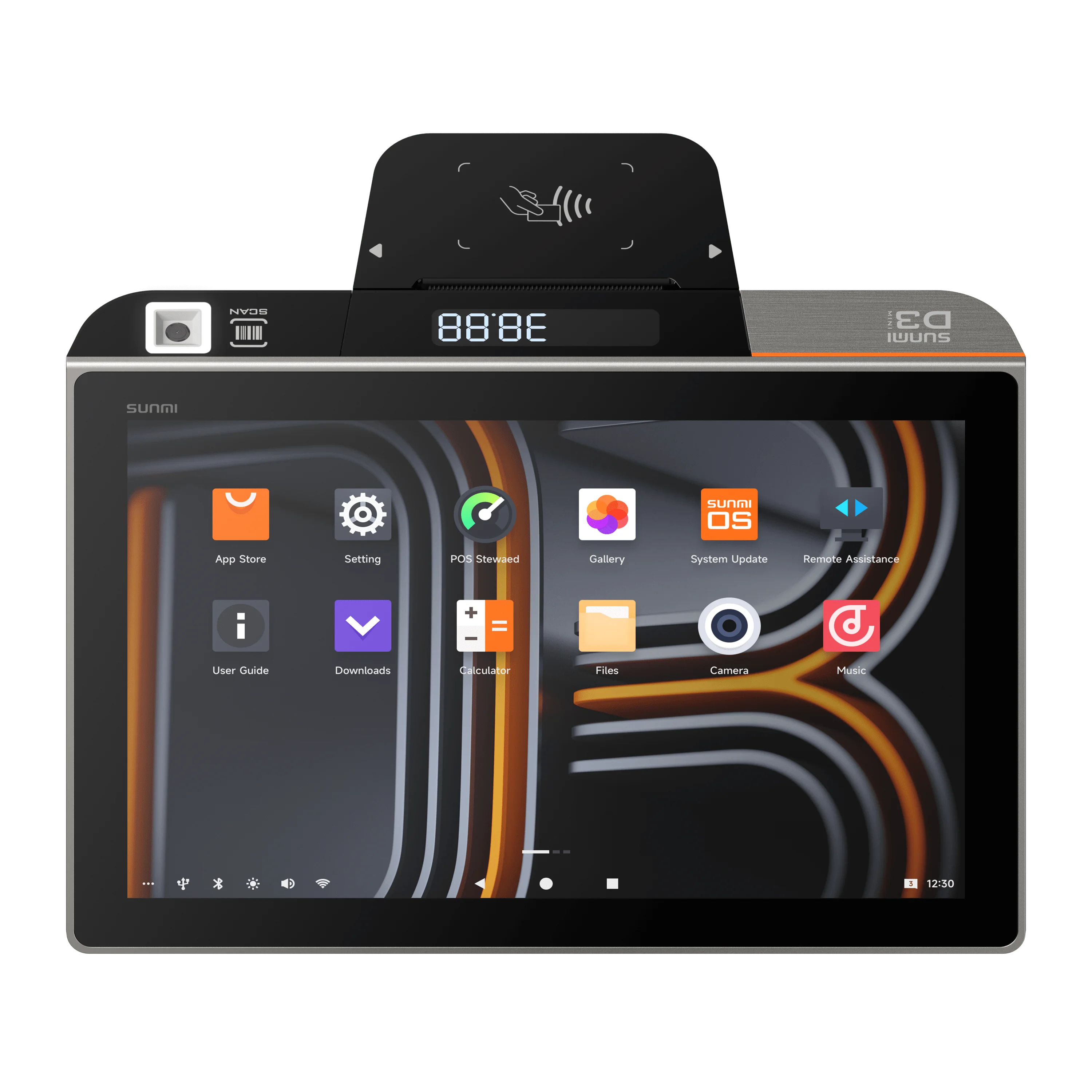 Sunmi D3 Mini Android Pos System Terminal All in One Tablet Pos Machine Touch Screen Built in Printer