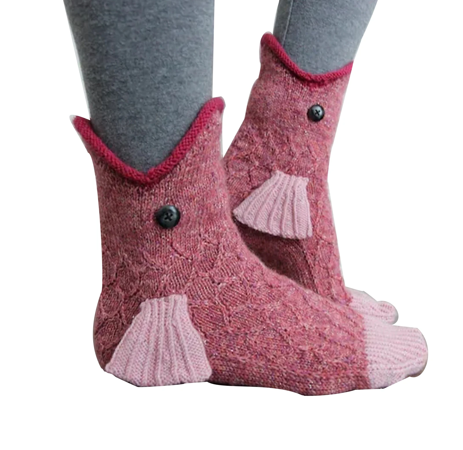 Оптовая продажа, высококачественные милые носки с изображением животных, 3D вязаные рождественские носки с крокодиловым полом