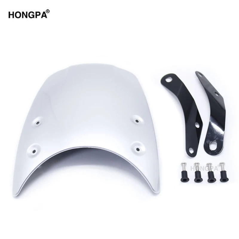 Лобовое стекло для мотоцикла HONGPA из АБС-пластика, ветровое стекло для скутера, ветрозащитный передний экран для piage bobber Chopper cafe racer