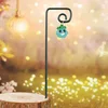 Small glow-in-the-dark blue flower vase