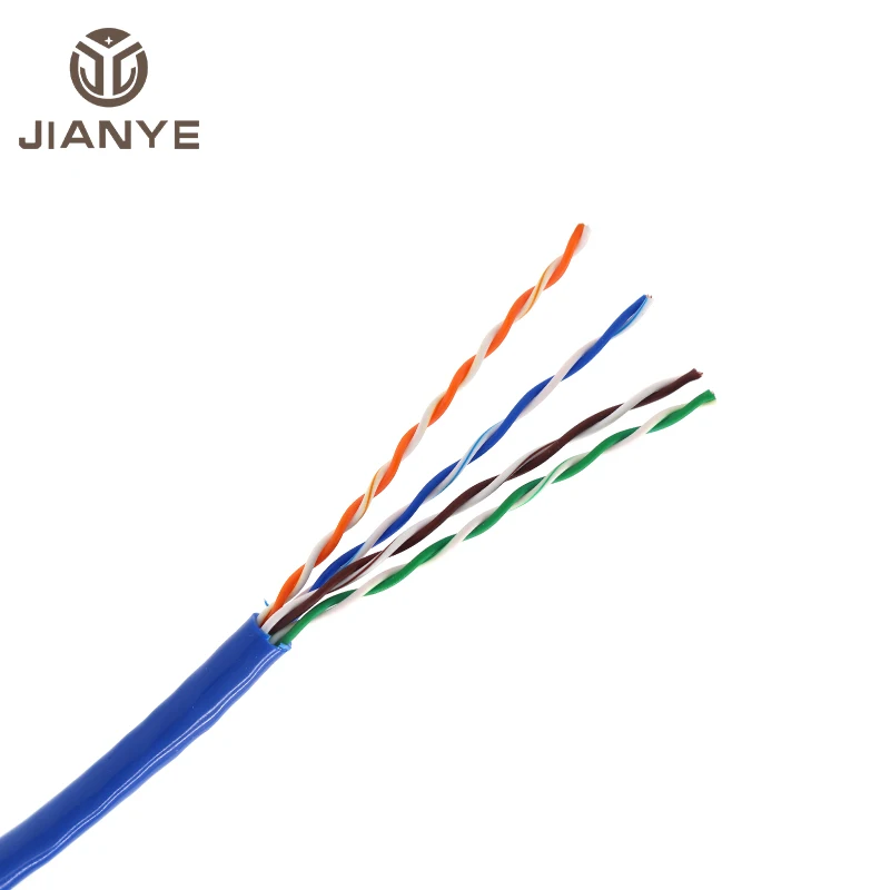 Cat5 Cat6 Network Cable Cat5E 2C Utp 24Awg 305M Cat5E With Power Cable Cctv  for Security Camera Cameras