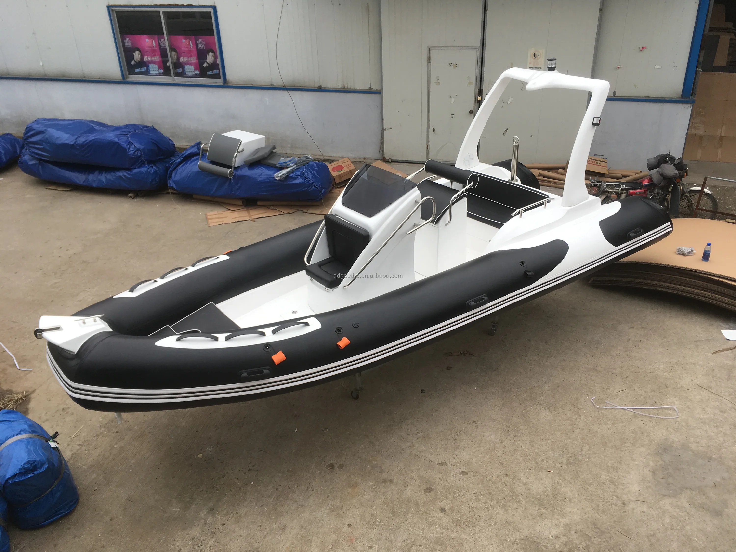 Goboat Rib580 5.8m 19ft Ce 5.8m Outboard Motor Hypalon Material Rigid