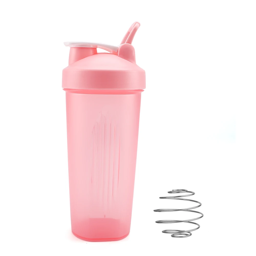 600ML Blender Shaker Bottle with Plastic Whisk Ball BPA Free Plastic  Protein Shakes Leakproof for Powder Workout Gym Sport - AliExpress