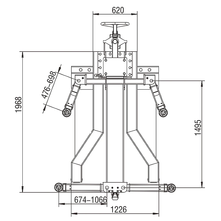 6000 Lb Capacity Mobile Single Column Lift With Ce One Post Car Lifts ...