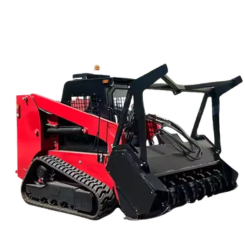 Factory price Forestry skidsteer 75hp 100hp skid steer track epa tracked skid steer with forest mulcher