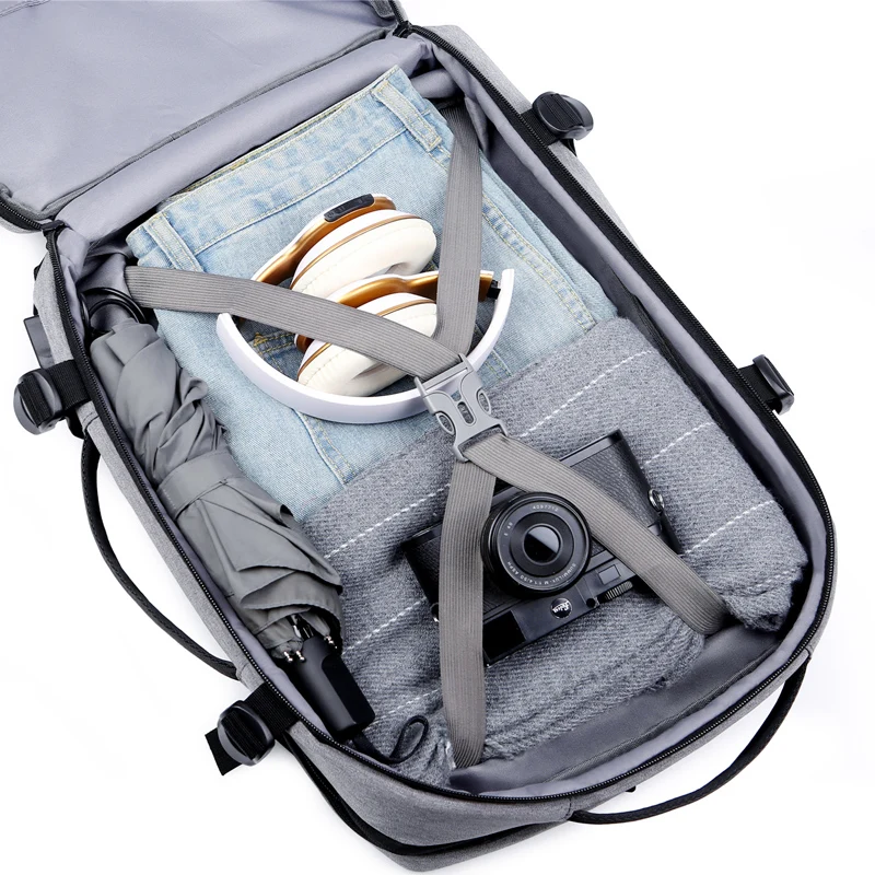 Extensible Large Capacity Waterproof Laptop Backpack with USB Factory Wholesale Customized Logo Laptop Backpacks Bags